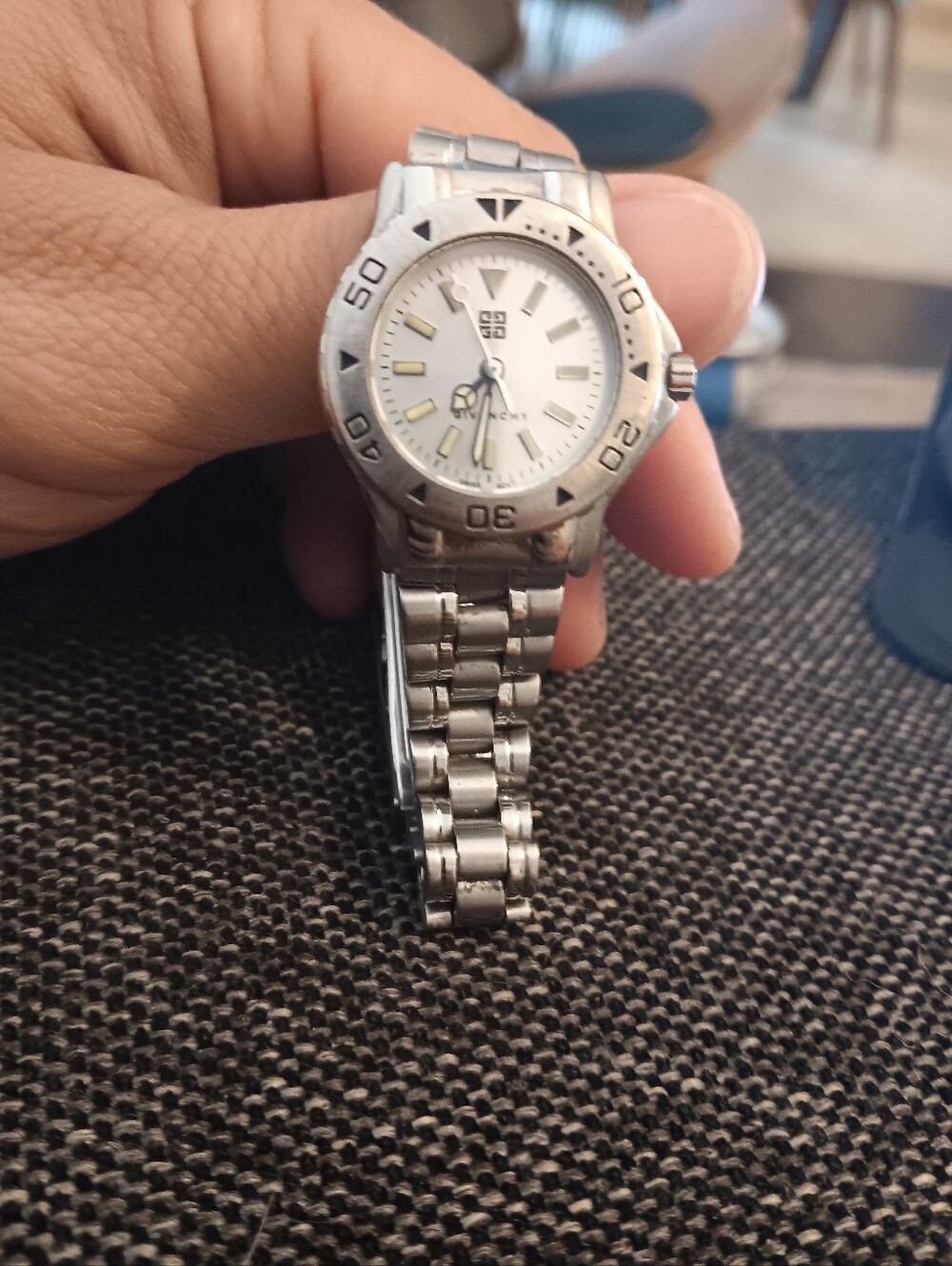 Givenchy Women's Silver Stainless Steel Bracelet Watch - Silver White Dial - Picture 8 of 8
